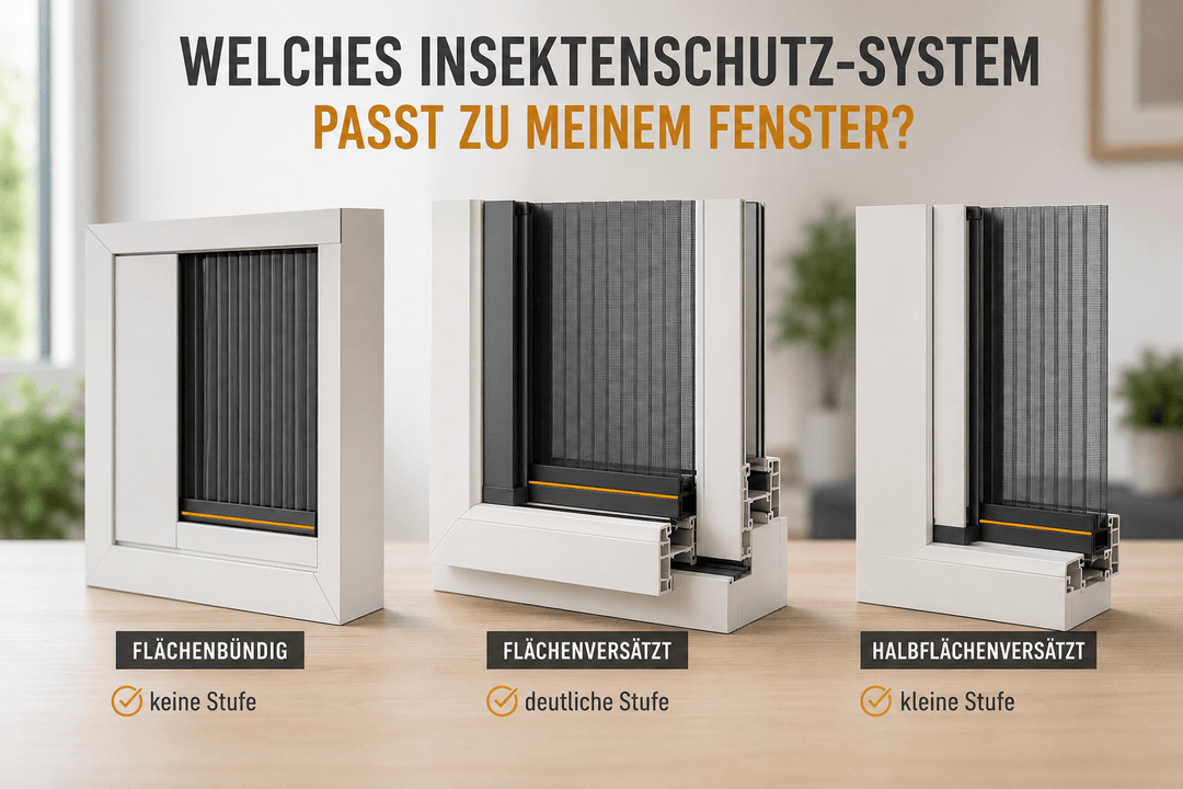 Welches Insektenschutz-System passt zu meinem Fenster?