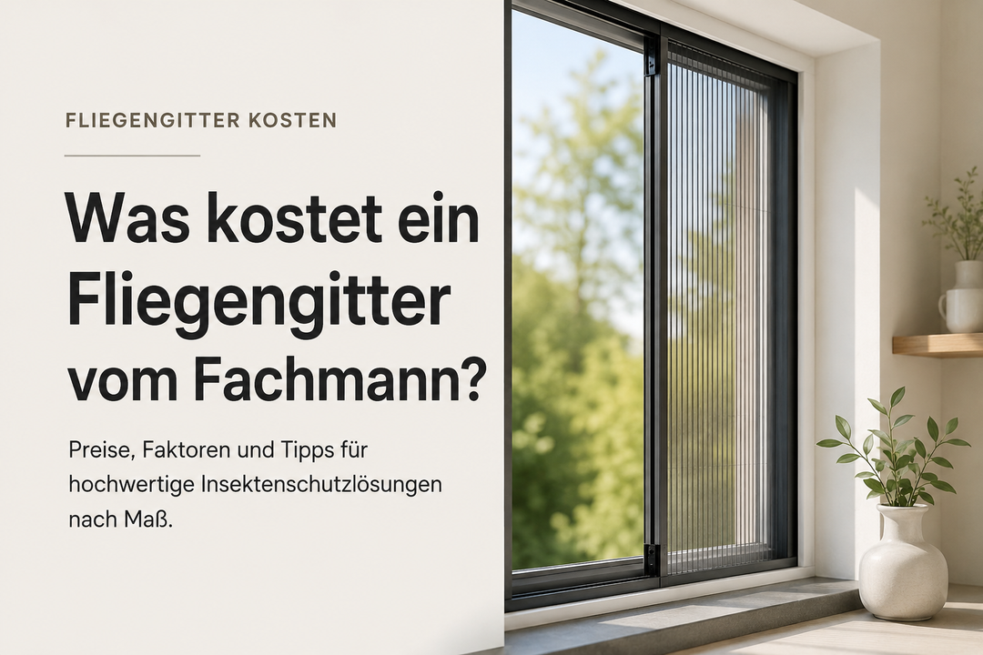Fliegengitter nach Maß vom Fachmann für moderne Fenster