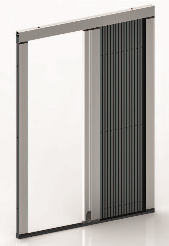 Insect screen pleated for doors