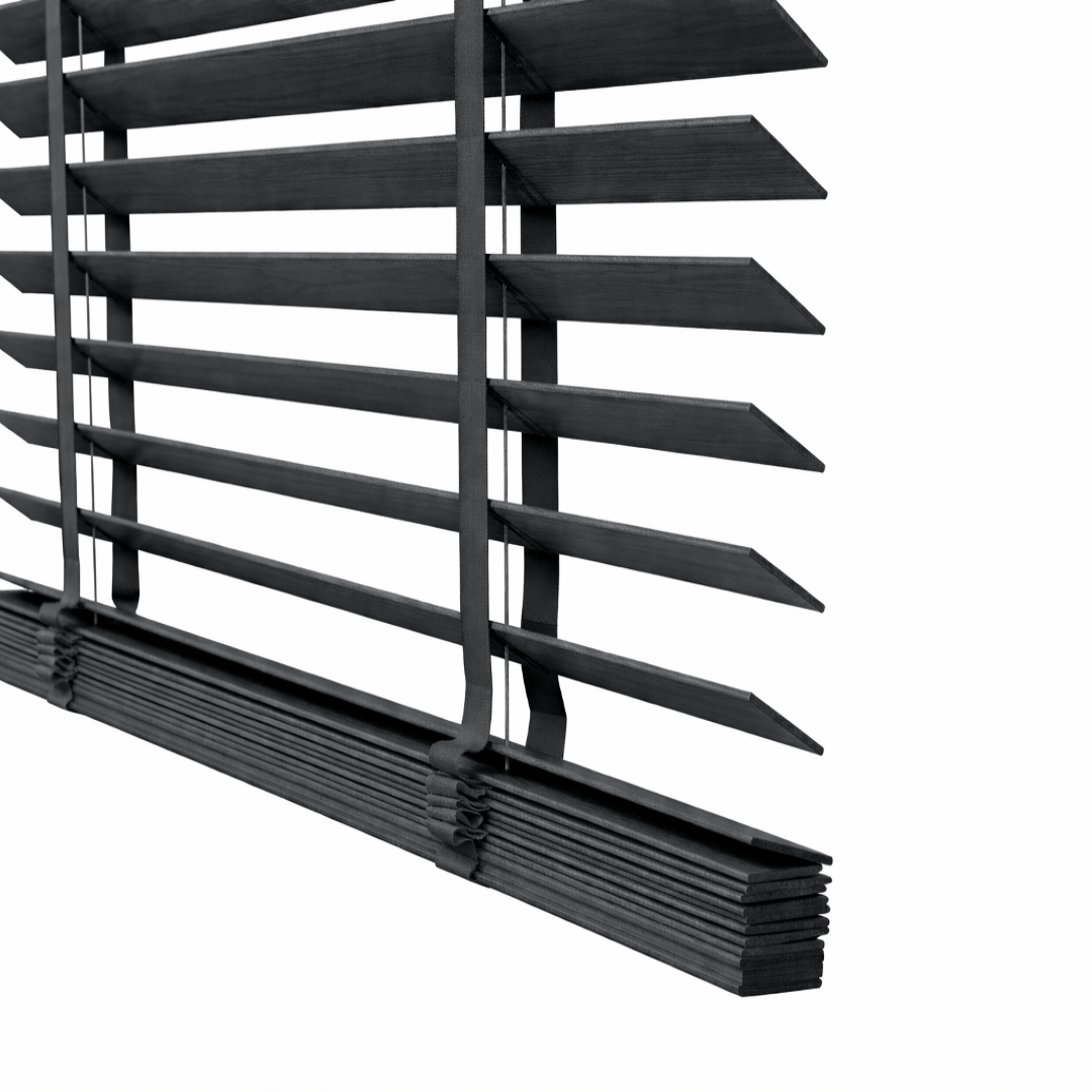 Holzjalousie Anthrazit 50mm - Plisstek