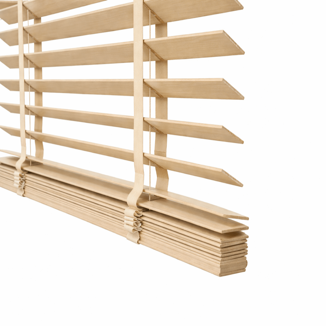 Holzjalousie Beige 50mm - Plisstek