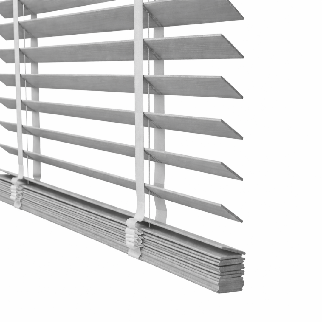 Holzjalousie Grau 50mm - Plisstek