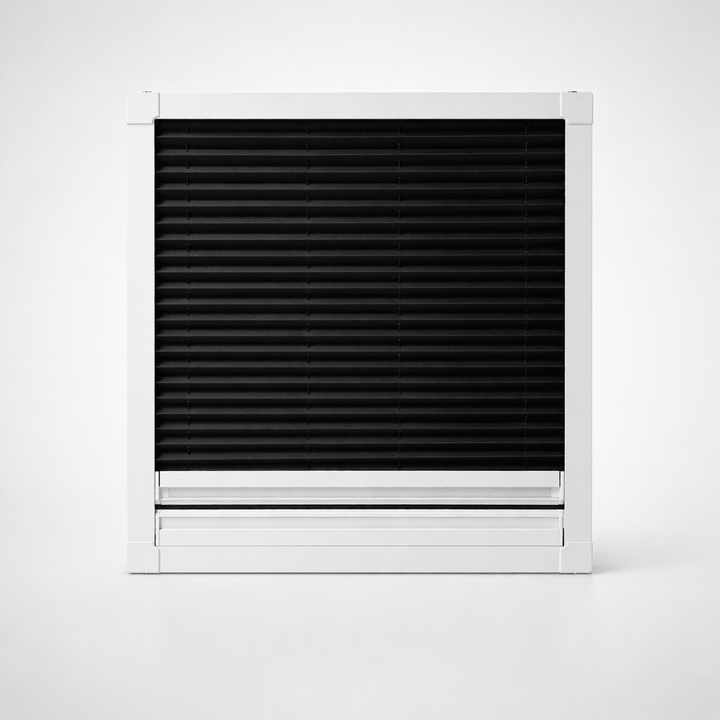 Insektenschutz Plissee für Dachfenster – optional mit Sonnenschutz (schrauben oder kleben) - Plisstek