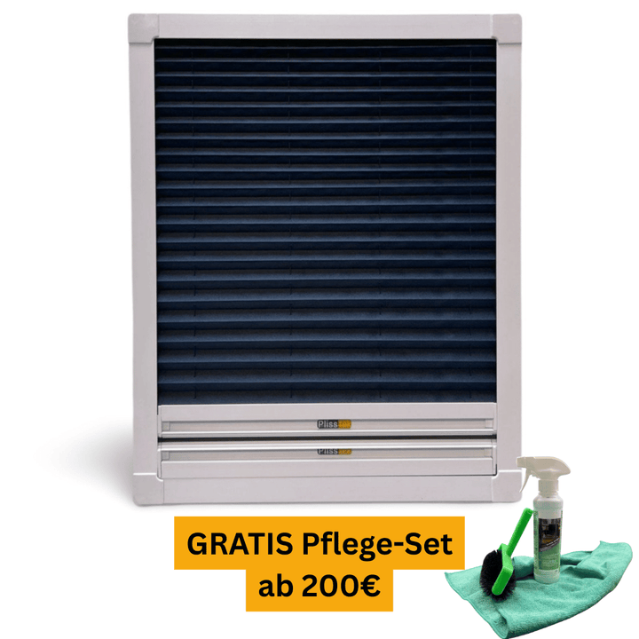 Insektenschutz Plissee für Dachfenster – optional mit Sonnenschutz (schrauben oder kleben) - Plisstek