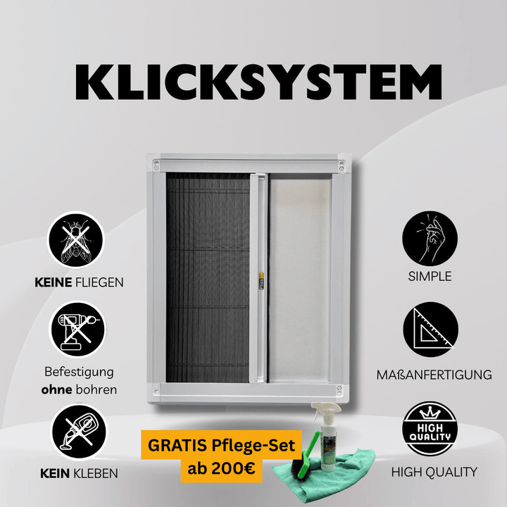 Insektenschutz Plissee Klicksystem Tür - Plisstek