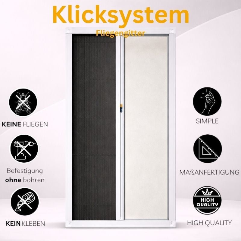 Insektenschutz Plissee Klicksystem Tür - Plisstek