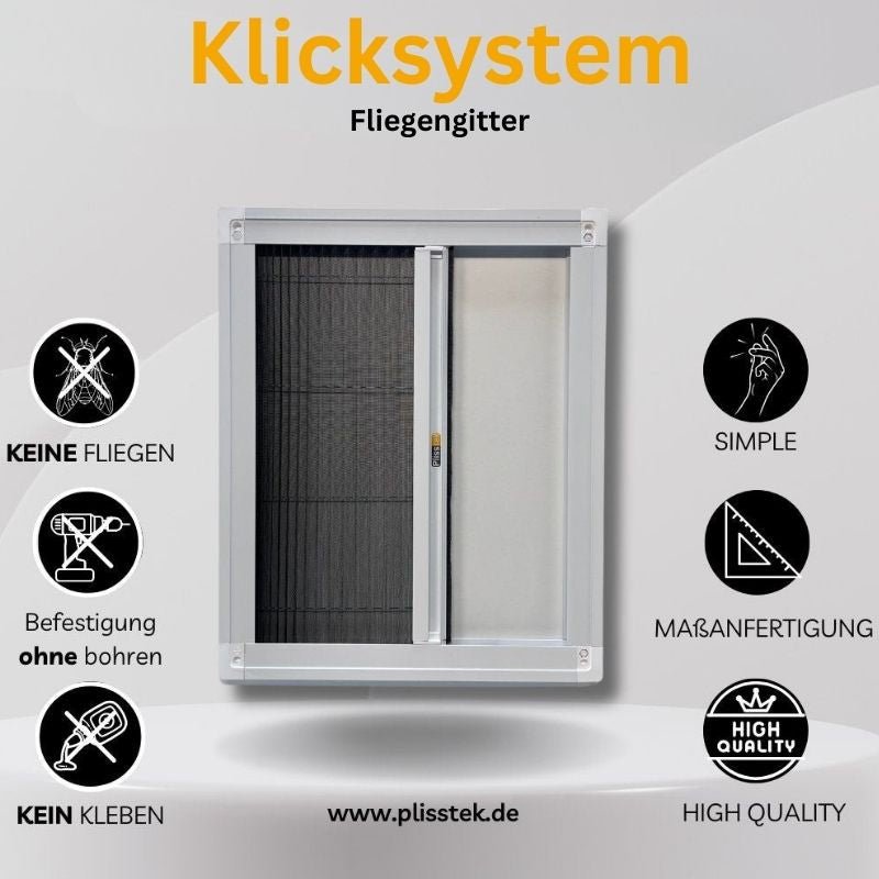 Insektenschutz Plissee Klicksystem Tür - Plisstek