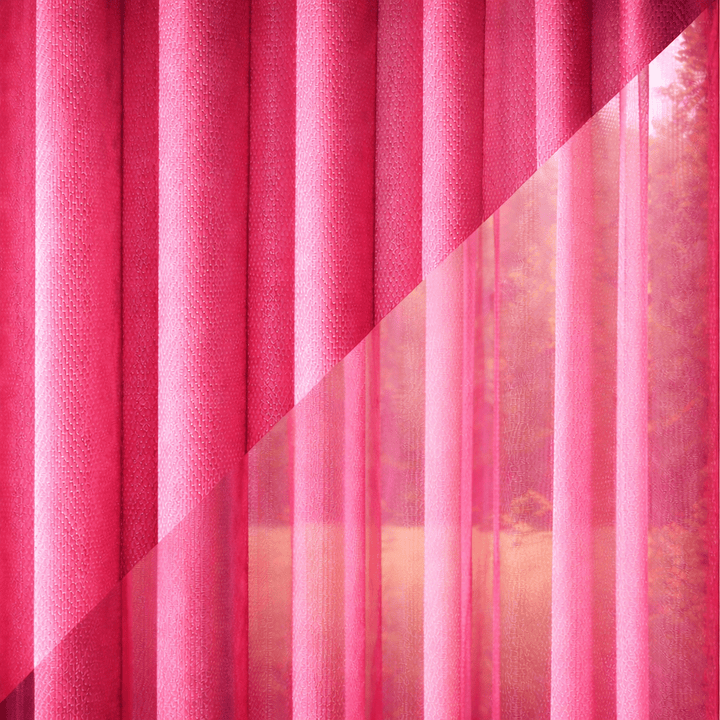 Lamellengardine SoftFlow Pink - Plisstek