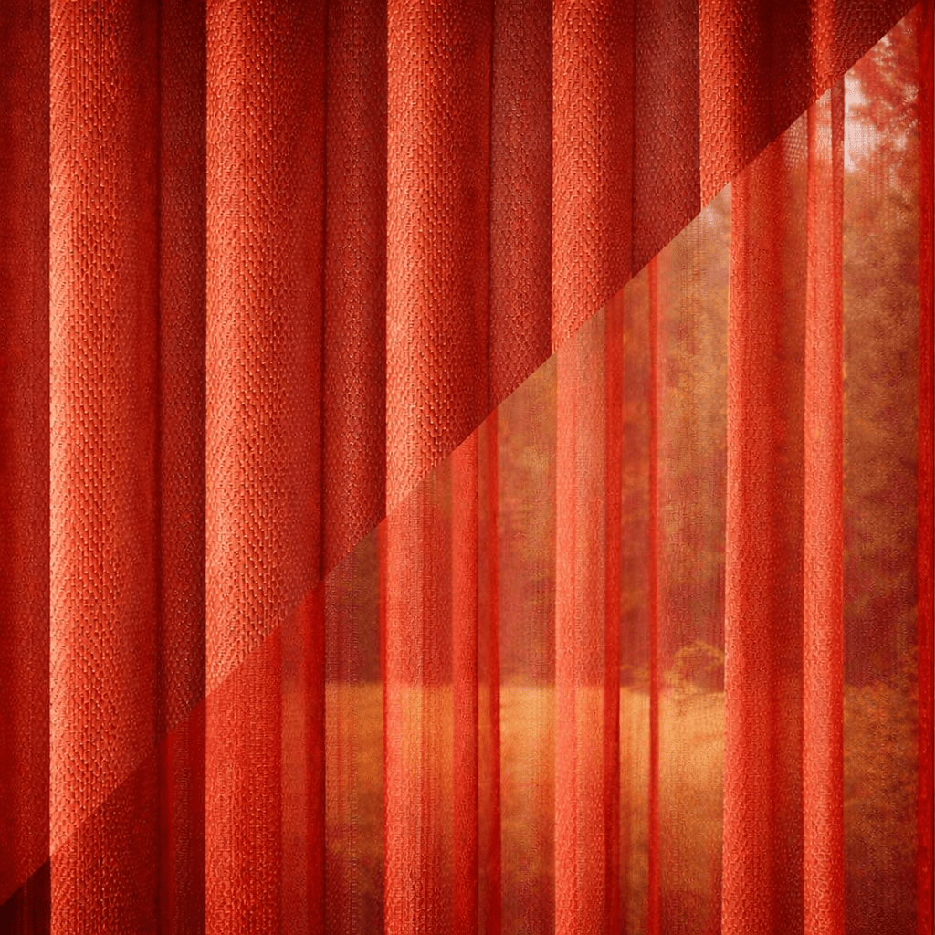 Lamellengardine SoftFlow Rot - Plisstek