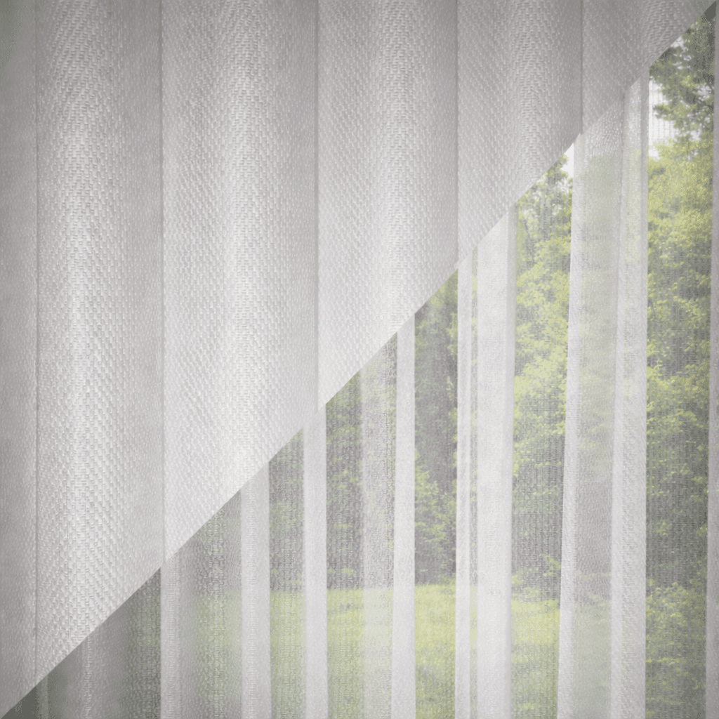 Lamellengardine SoftFlow Weiß - Plisstek