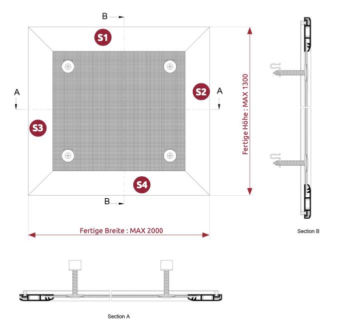 Lichtschachtabdeckung aus Edelstahl zum einfachen Auflegen - Plisstek