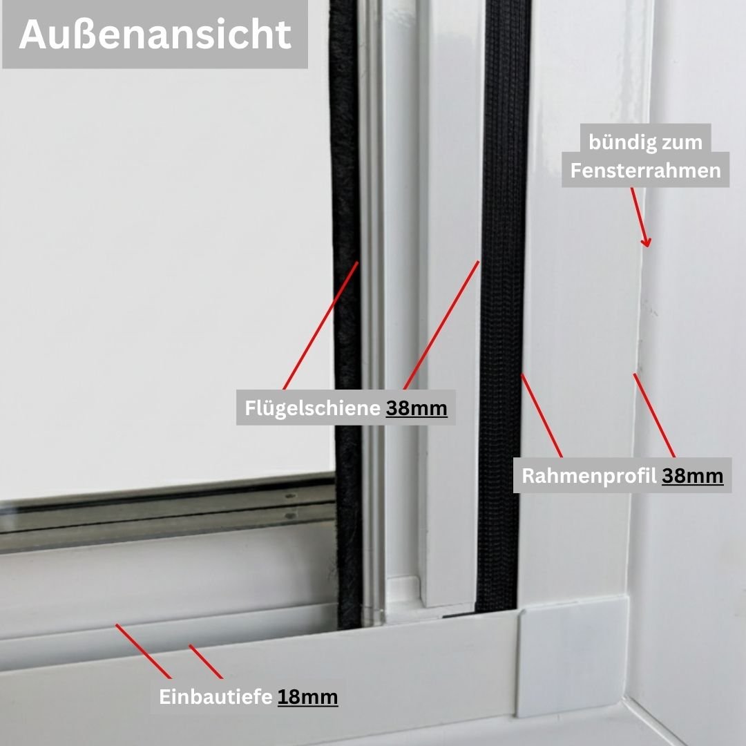 Plisstek EasyFix ( ohne bohren zum klemmen ) - Plisstek