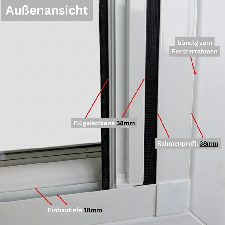 Plisstek EasyFix ( ohne bohren zum klemmen ) - Plisstek