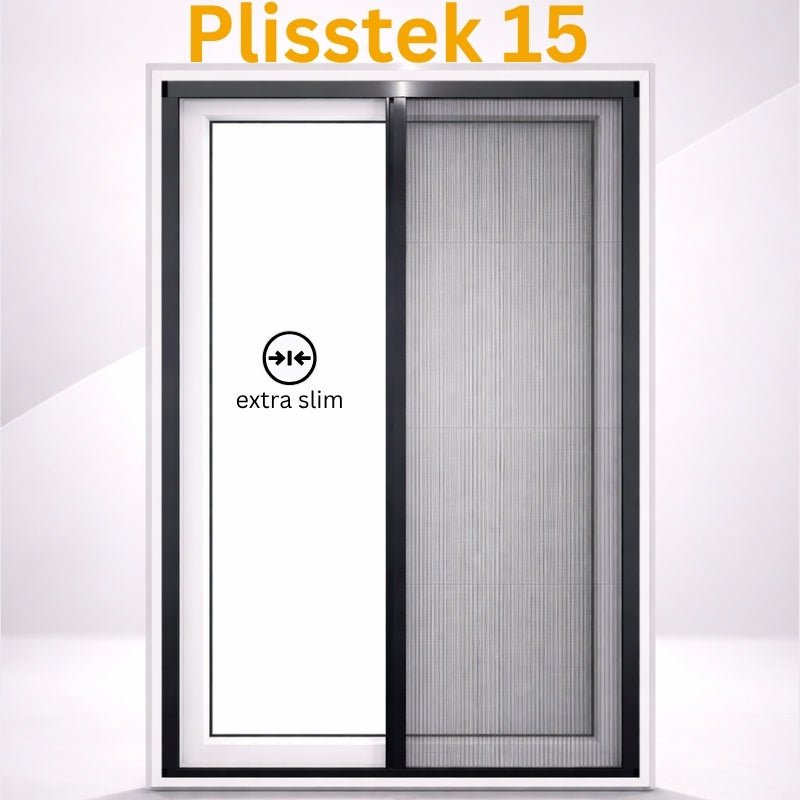 Plisstek15 - Insektenschutz Plissee für Türen (zum schrauben oder kleben) - Plisstek
