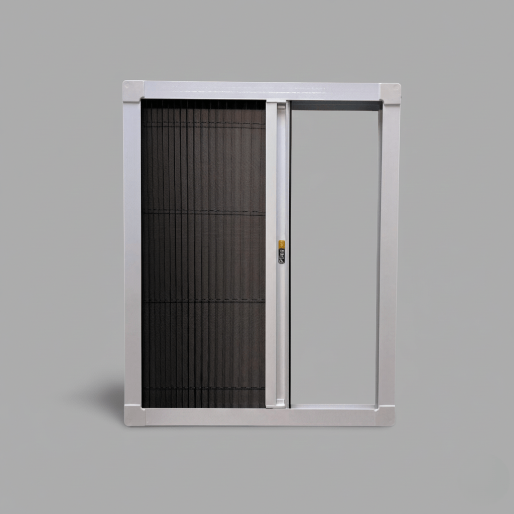 Plisstek18 - Insektenschutz Plissee für Fenster(zum schrauben oder kleben) - Plisstek