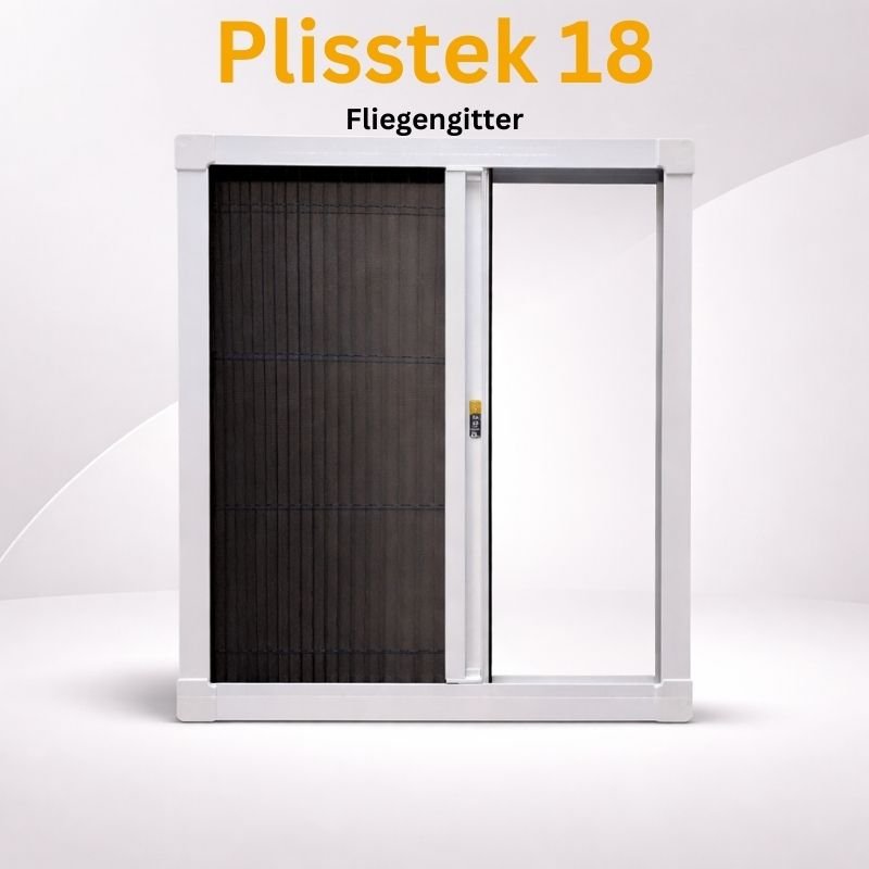Plisstek18 - Insektenschutz Plissee für Türen (zum schrauben oder kleben) - Plisstek
