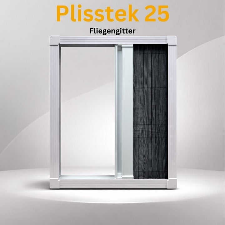 Plisstek25 - Insektenschutz Plissee für Türen (zum schrauben oder kleben) - Plisstek