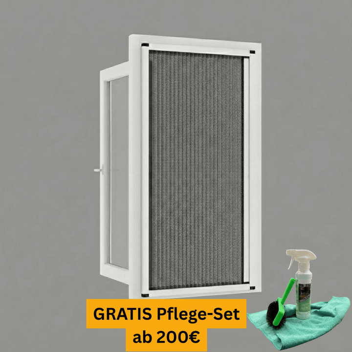 Plisstek25 - Insektenschutz Plissee für Türen (zum schrauben oder kleben) - Plisstek