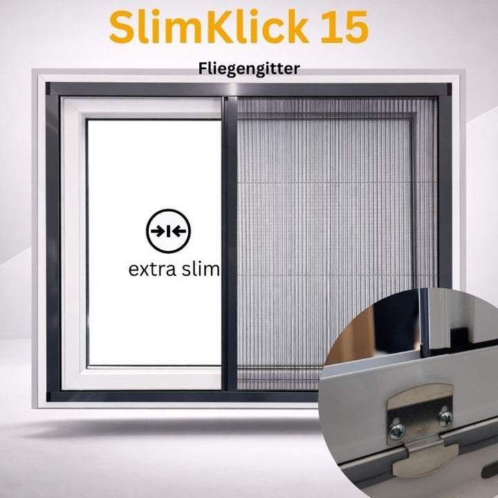 SlimKlick 15 - Insektenschutz Plissee zum Einklicken - Plisstek
