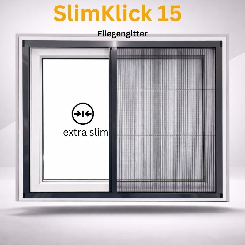 SlimKlick 15 - Insektenschutz Plissee zum Einklicken - Plisstek